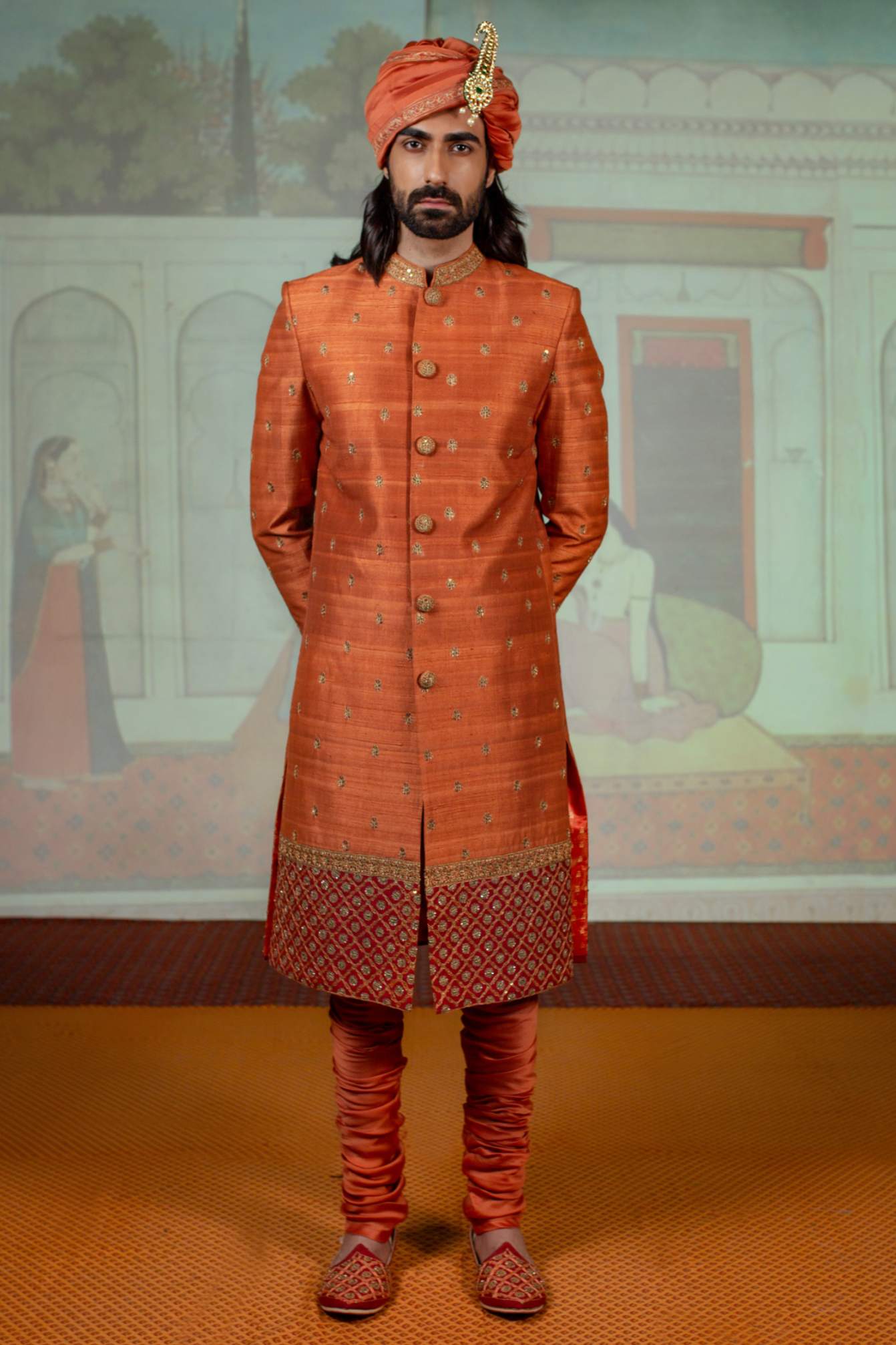Handwoven Men's Sherwani