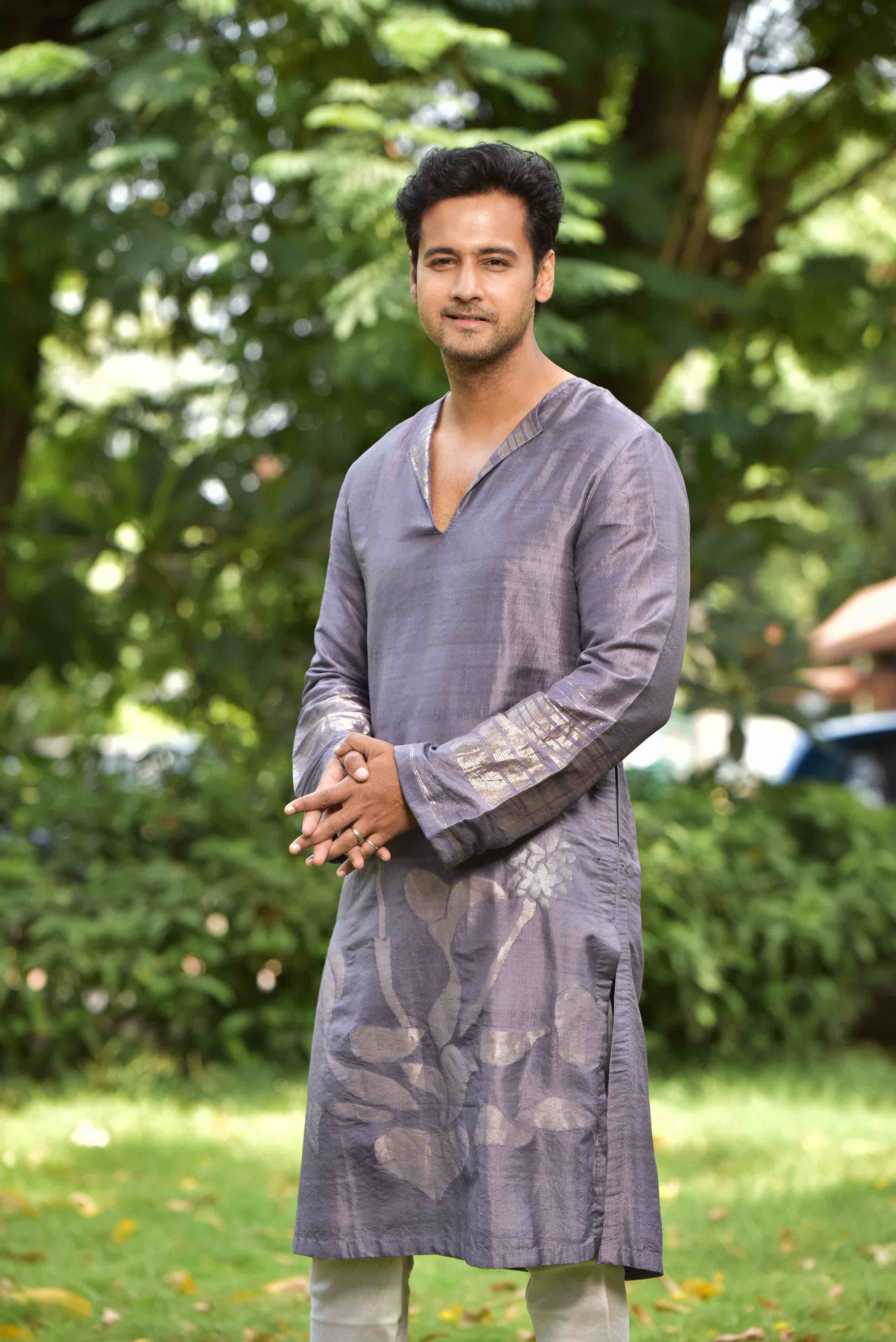 Handwoven Pure Silk Jamdani Kurta